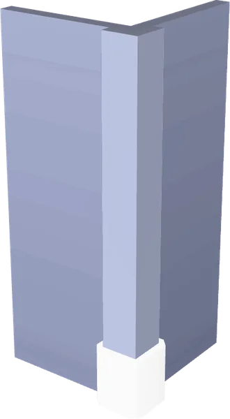Wall Corner Column Small Bottom