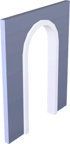 Wall Doorway Round