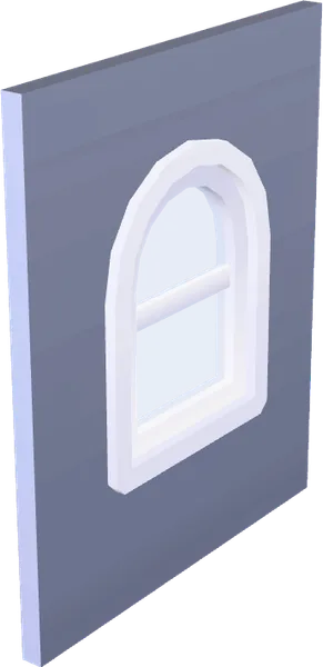 Wall Window Round Detailed