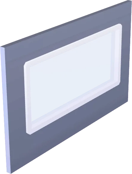 Wall Window Wide Square