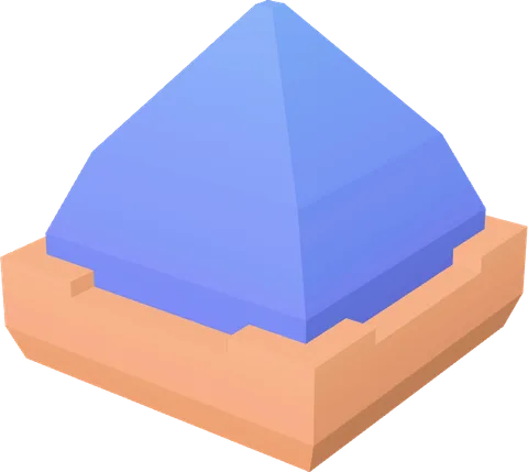 Tower Square Top Roof Rounded
