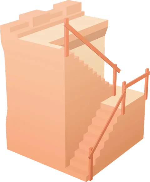 Wall Narrow Stairs Rail