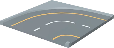 Road Corner Curved