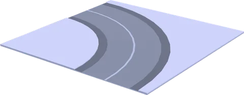 Road Curve Pavement