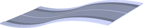 Road Slant Flat Curve