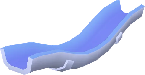 Coaster Flume Straight Bump Down