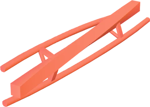 Coaster Hanging Straight Skew Left Side
