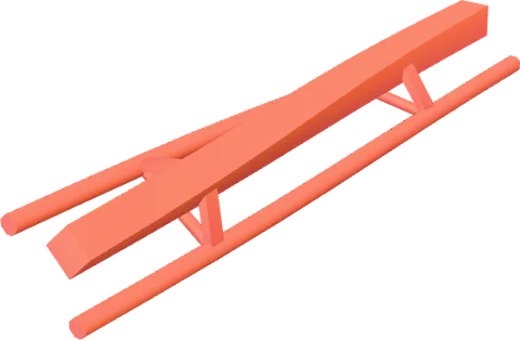 Coaster Hanging Straight Skew Left