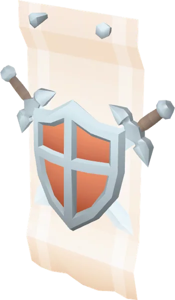 Banner Shield White