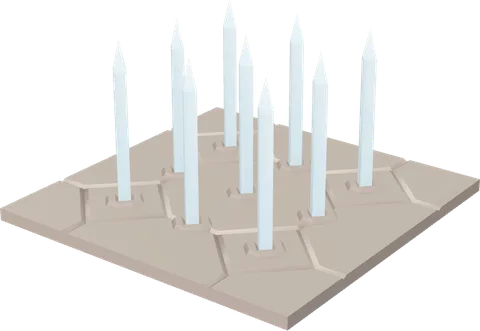 Floor Tile Big Spikes
