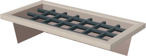Floor Tile Grate Open