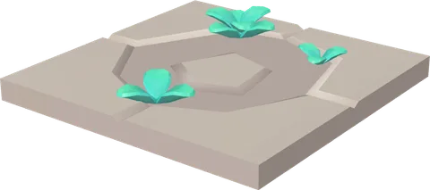 Floor Tile Small Weeds A