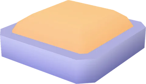 Button Floor Square Small
