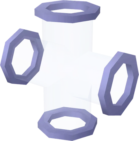 Pipe Glass Large Cross