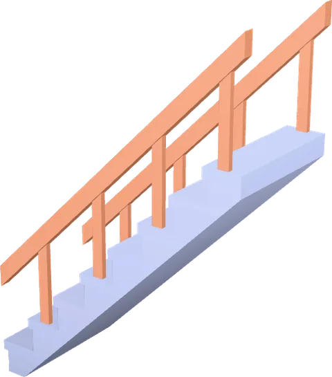 Stairs Stone Handrail
