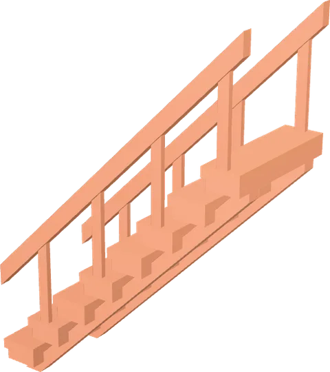 Stairs Wood Handrail