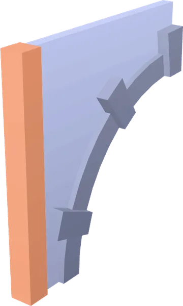 Wall Arch Top Detail