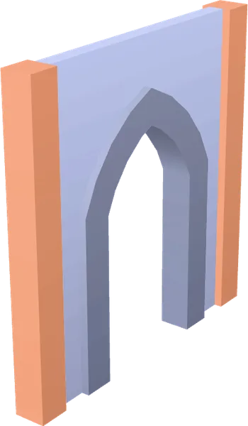 Wall Doorway Round