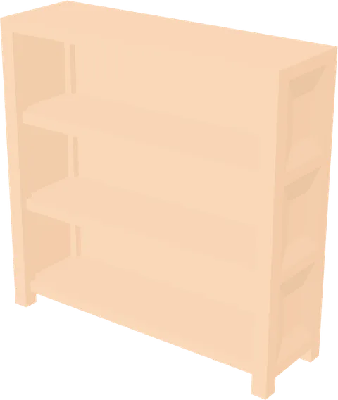 Bookcase Closed Wide