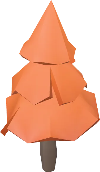 Tree Pine Orange Small