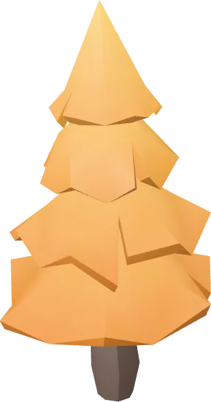 Tree Pine Yellow Medium