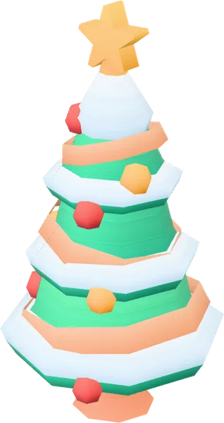 Tree Decorated Snow