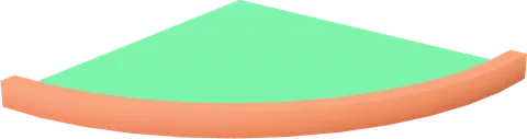 Round Large Corner Open