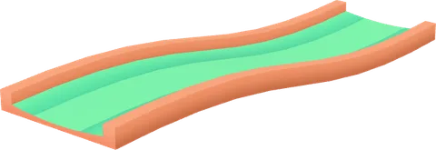 Spline Concave Straight Hill Complete Half