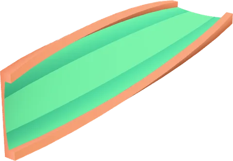 Spline Concave Straight Skew Left Side