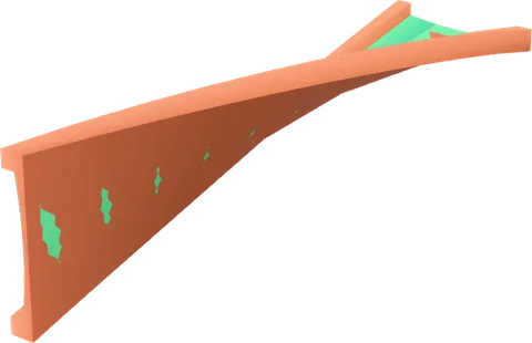 Spline Concave Straight Skew Right Side