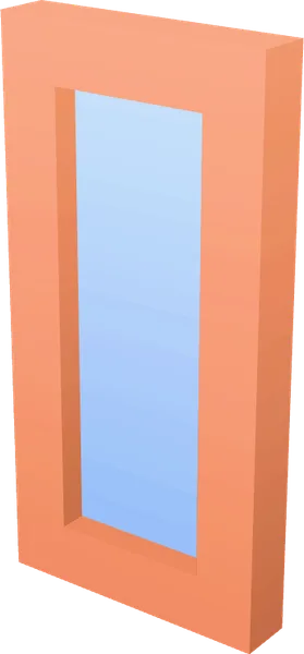 Door Brown Glass