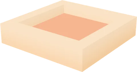 Roof Flat Border Center