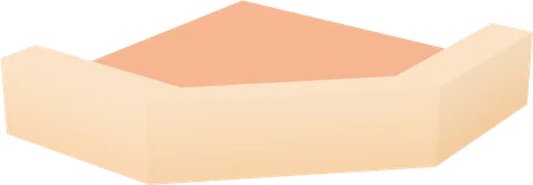 Roof Flat Border Corner Slanted