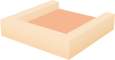 Roof Flat Border End