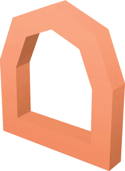 Window Brown Round Low