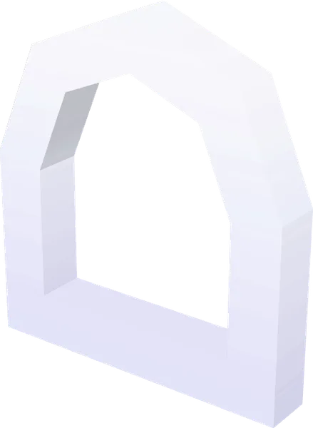 Window White Round Low
