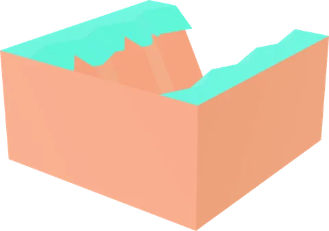 Cliff Block Slope Half Walls Rock