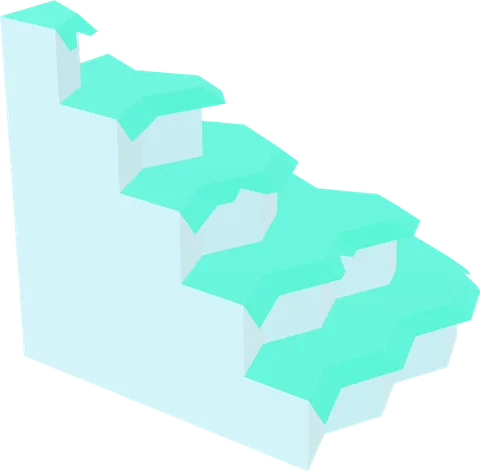 Cliff Steps Corner Stone