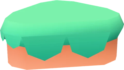 Block Grass Corner Overhang Low
