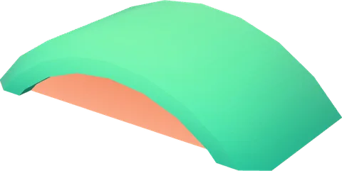 Block Grass Curve Low