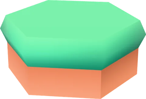 Block Grass Low Hexagon