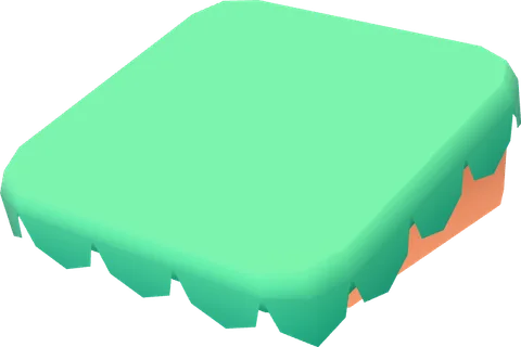 Block Grass Overhang Large Slope