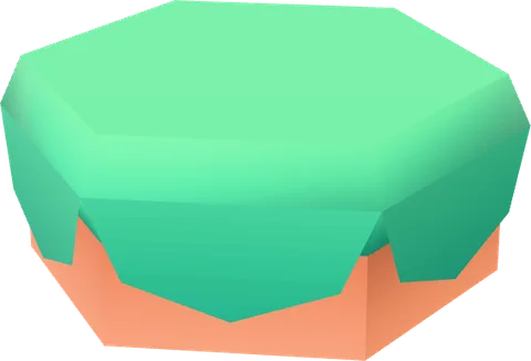 Block Grass Overhang Low Hexagon