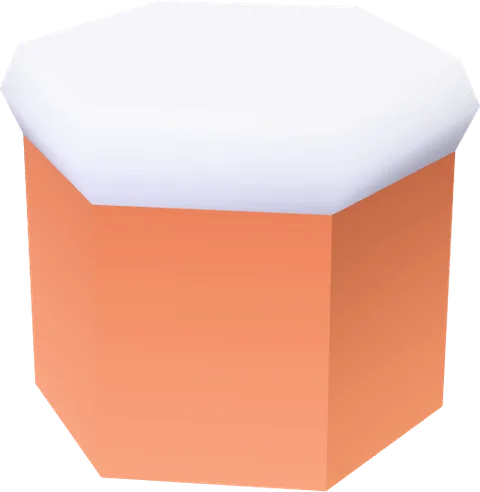 Block Snow Hexagon