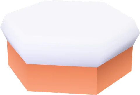 Block Snow Low Hexagon