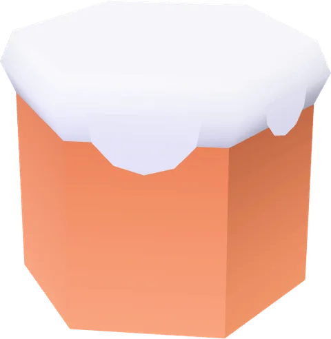 Block Snow Overhang Hexagon