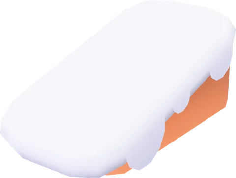 Block Snow Overhang Large Slope Narrow