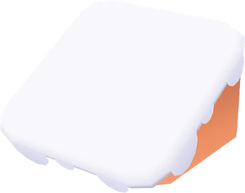 Block Snow Overhang Large Slope Steep