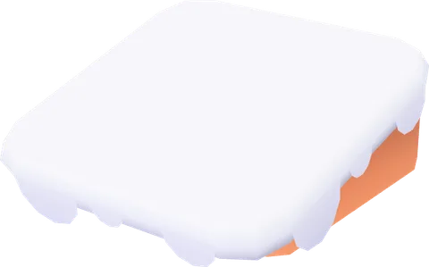 Block Snow Overhang Large Slope