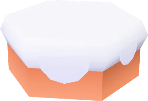 Block Snow Overhang Low Hexagon